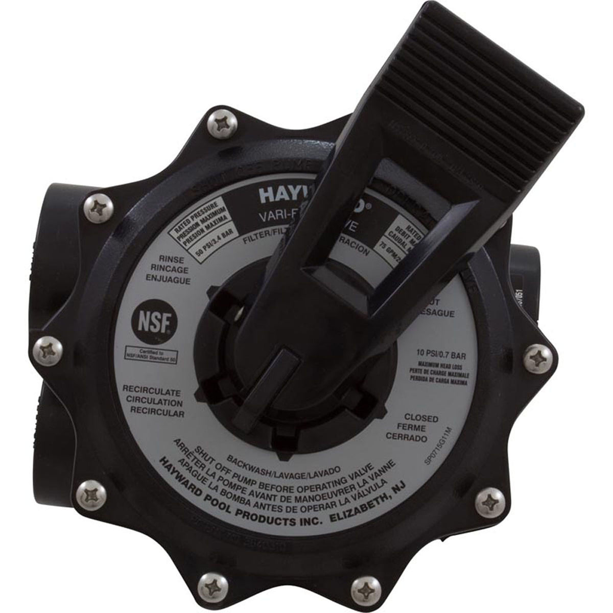 Multiport Valve, Hayward SP071621, 2", 6 Position