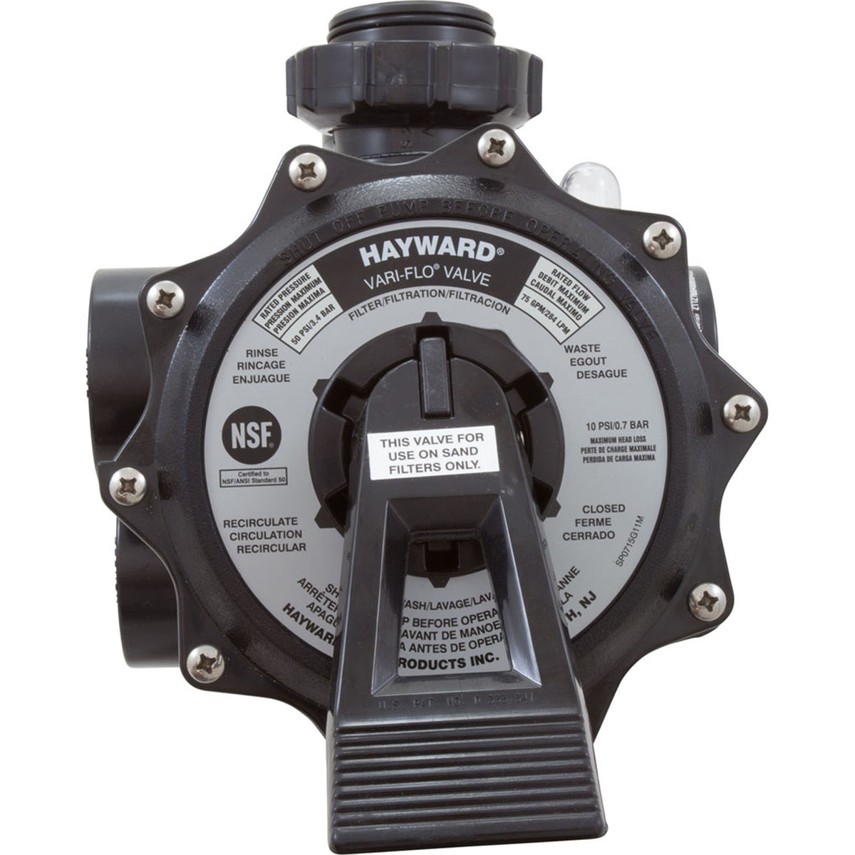 Multiport Valve, Hayward SPX0715X32, 2", 6 Position