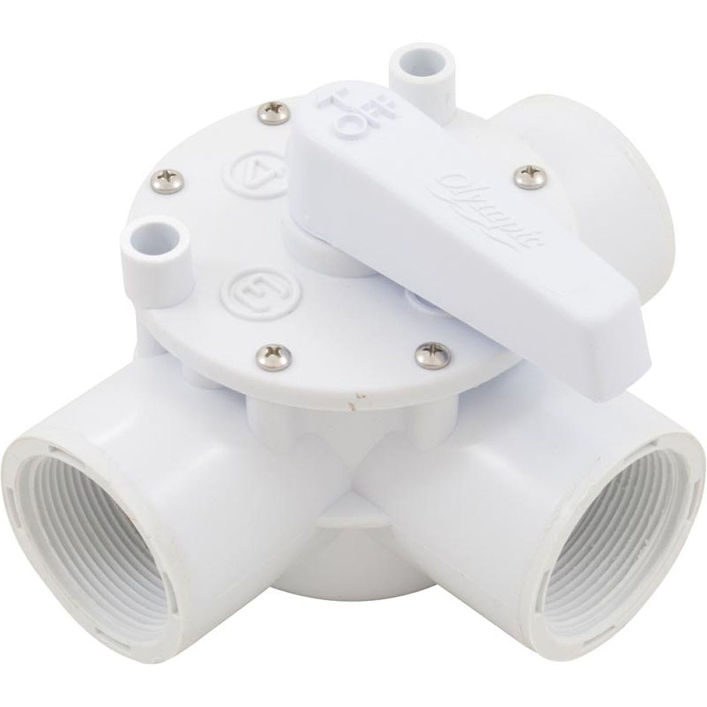 Diverter Valve, Olympic, 1-1/2"fpt, 3-Way, White