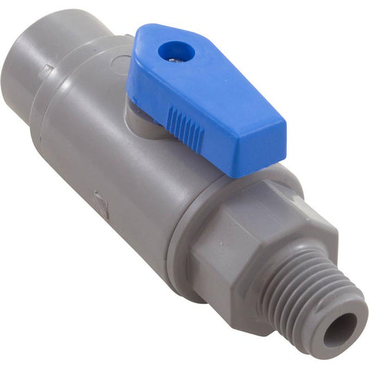 Ball Valve, Rola-Chem, Quick Connect, 3/8" Tubing x 1/4"mpt