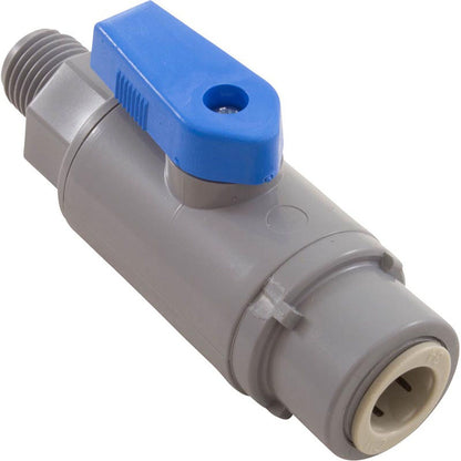 Ball Valve, Rola-Chem, Quick Connect, 3/8" Tubing x 1/4"mpt