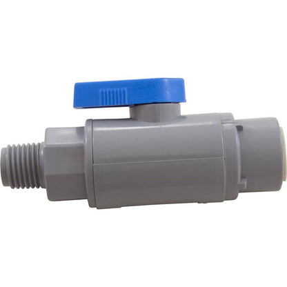 Ball Valve, Rola-Chem, Quick Connect, 3/8" Tubing x 1/4"mpt
