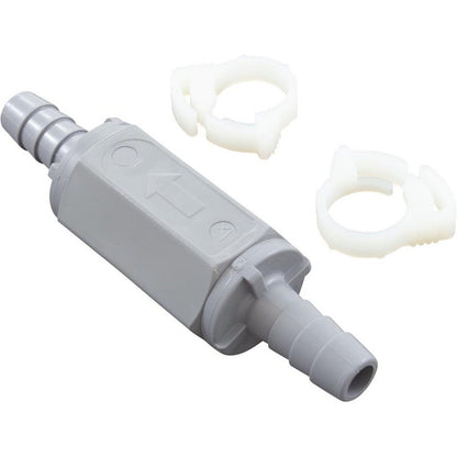 Check Valve, Rola-Chem, 3/8" Barb x 3/8" Barb, In-Line