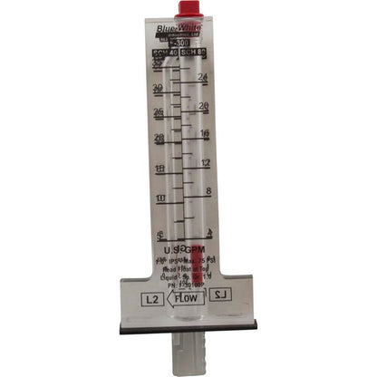 Flow Meter, Blue-White, F-300, for 1" PVC, 5-35 gpm