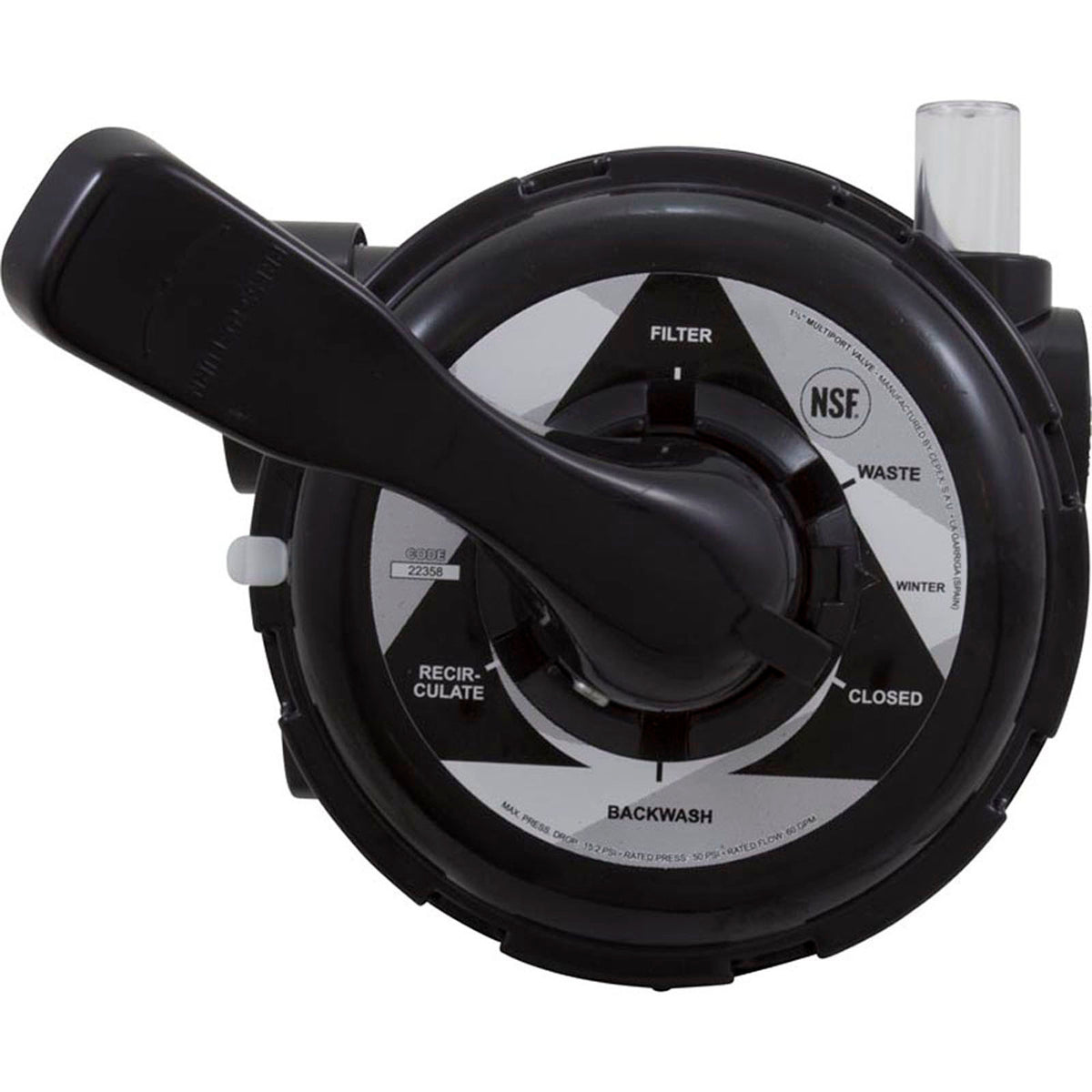 MPV, Astral, Sand Filter, 1-1/2", Top Mount, 6 Position