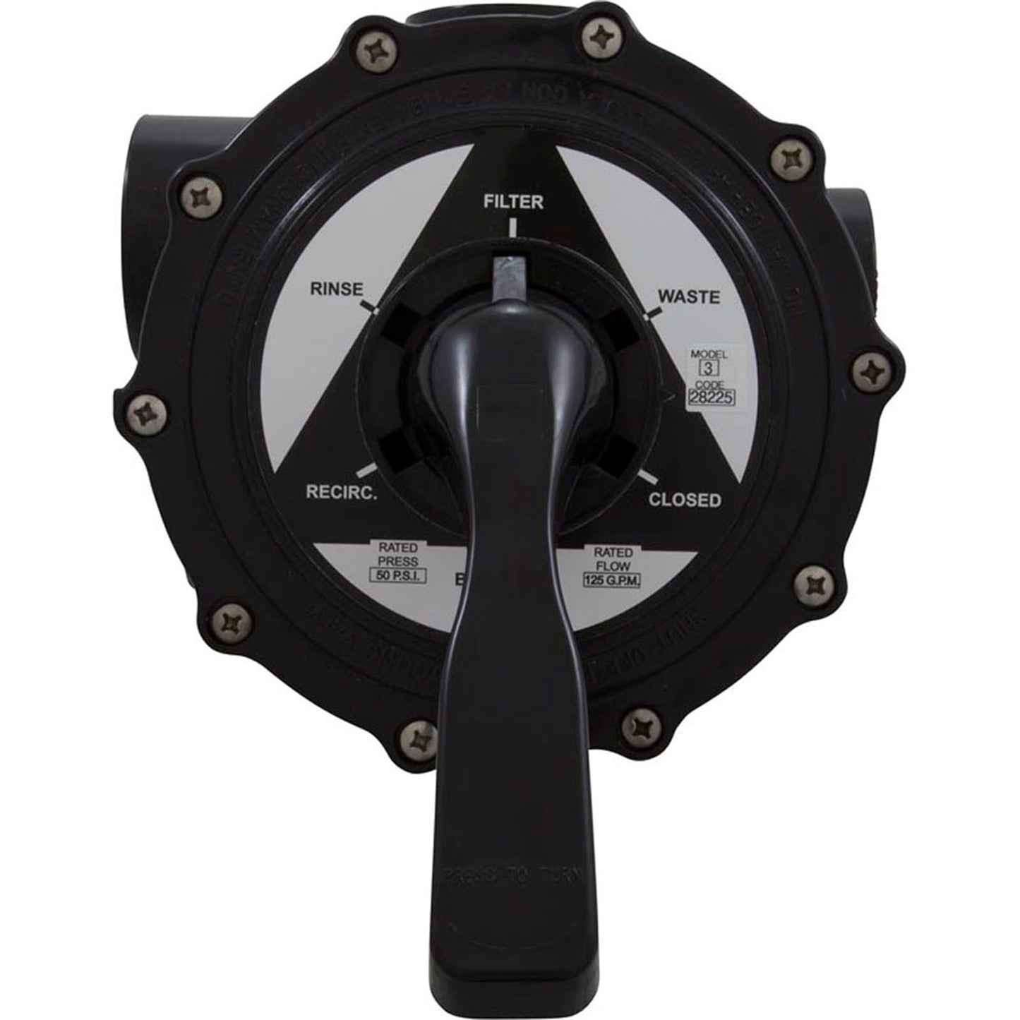 Multiport Valve, Astral, 2" Side-Mount, 6 Position