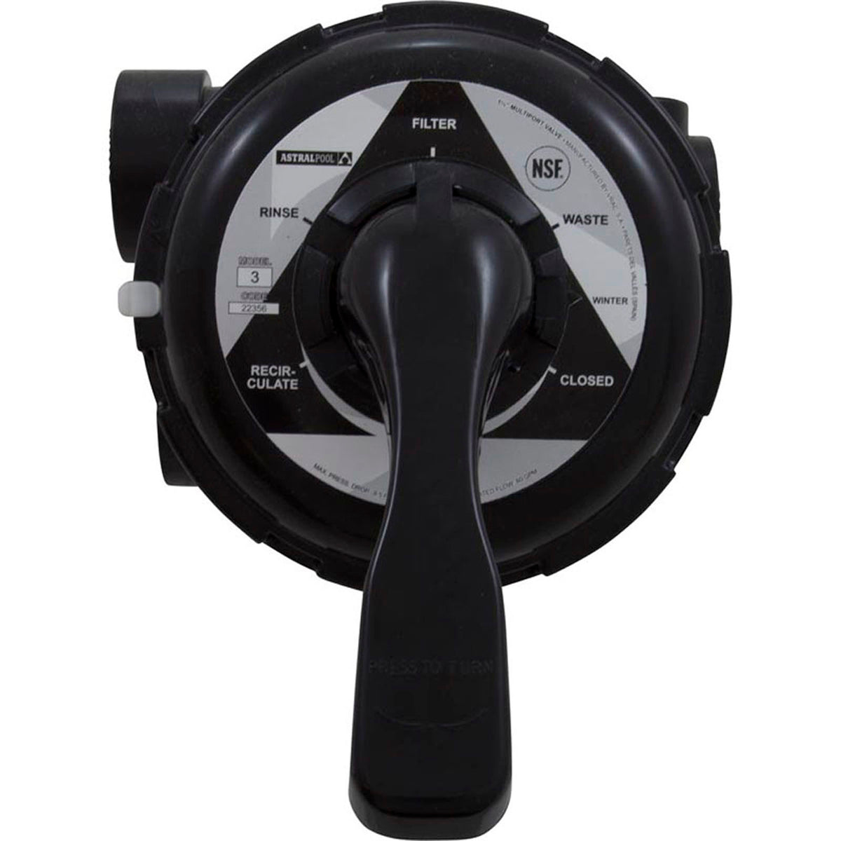 MPV, Astral, 1-1/2", Universal, No Plumbing, 6 Position