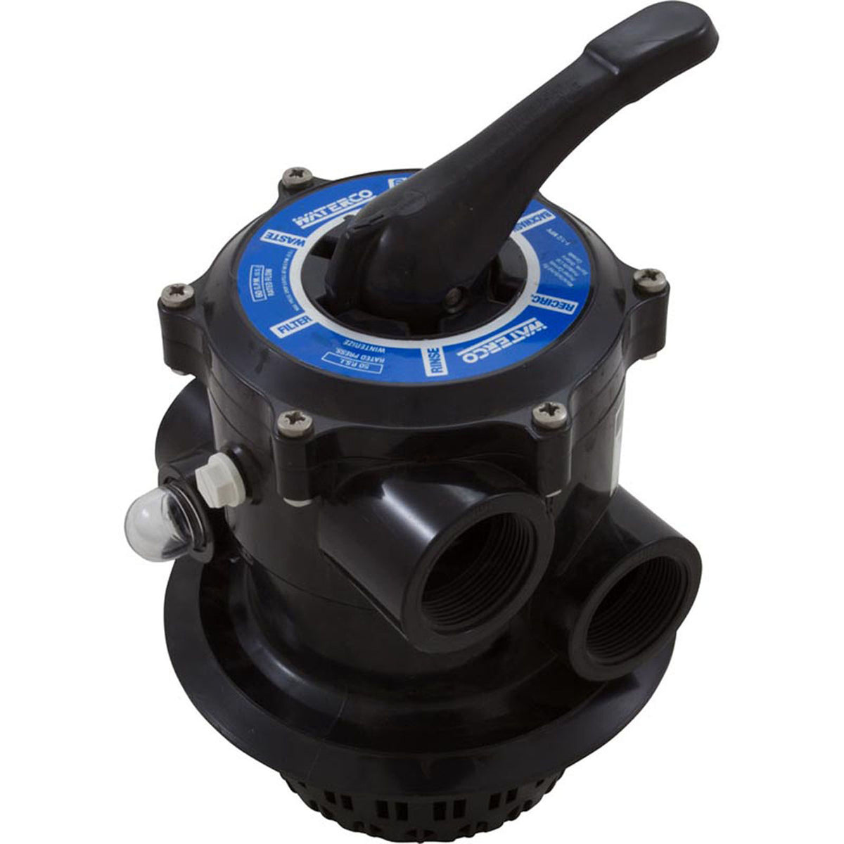 Multiport Valve, Waterco Top Mount, 1-1/2"fpt, Clamp-On, 6 Pos