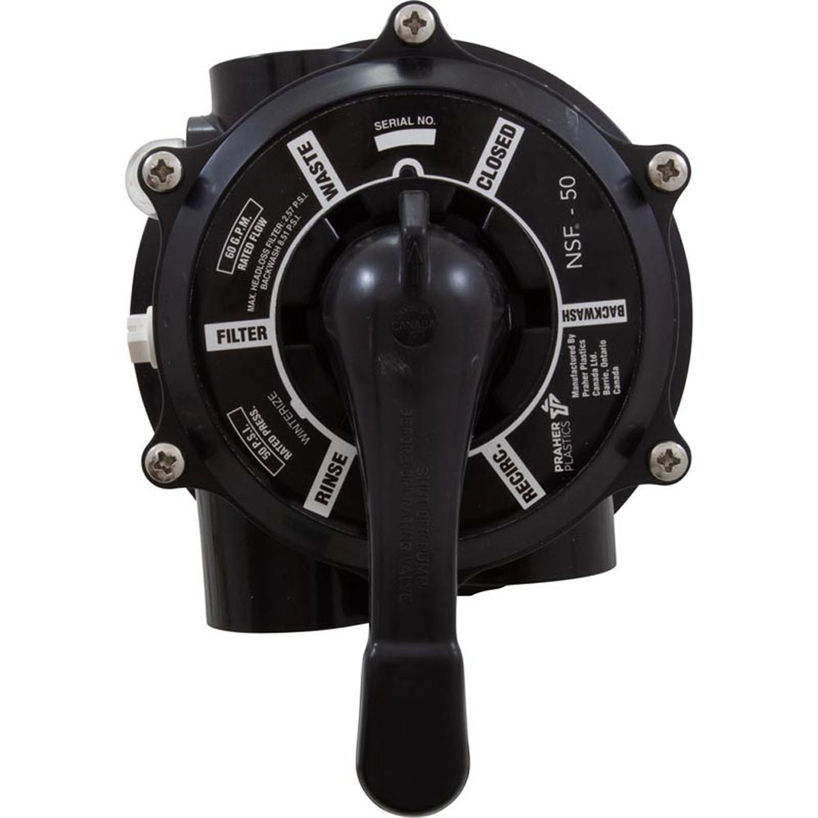 Multiport Valve, Praher TM-12-L, 1-1/2" Female Pipe Thread