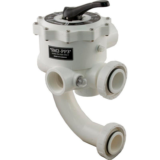 Multiport Valve, Praher SM2-PP3, 2", with PacFab Plumbing