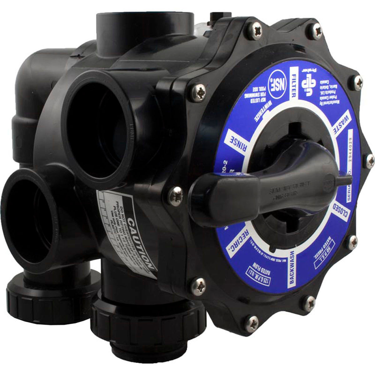 Multiport Valve, Praher SM2-HPXR50S, 2", w/Hayward Plumbing