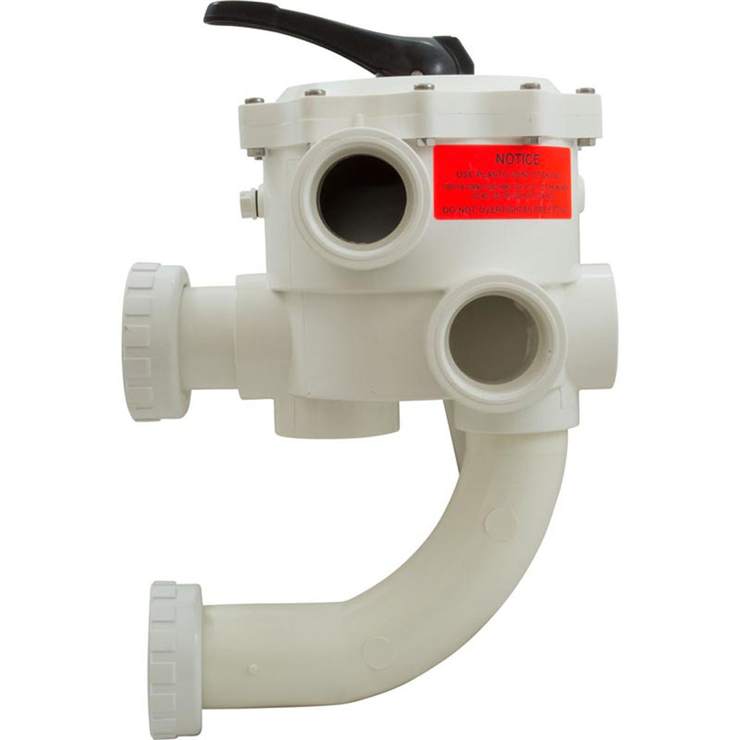 Válvula multipuerto, Praher SM2-SR3U, 2", con plomería StaRite, blanca