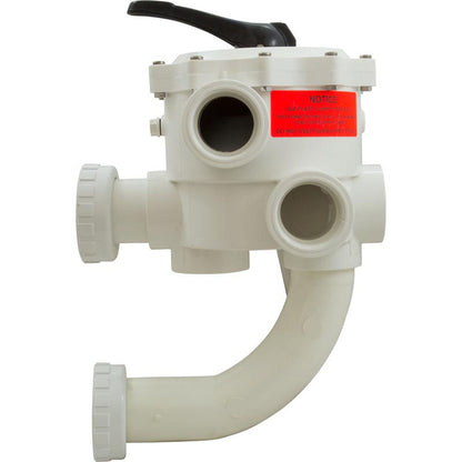 Válvula multipuerto, Praher SM2-SR3U, 2", con plomería StaRite, blanca