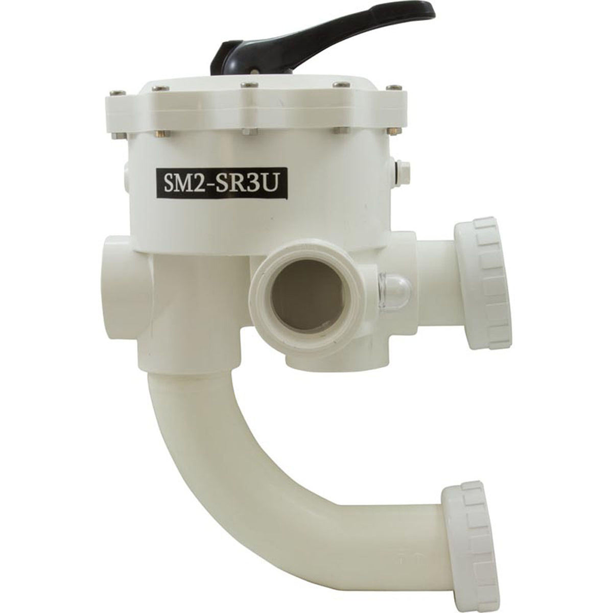 Multiport Valve, Praher SM2-SR3U, 2", w/StaRite Plumbing, Wht