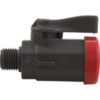 Ball Valve, Praher, 1/4"mpt x 1/4"fpt, Without Fittings