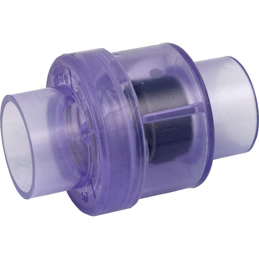Clapet anti-retour, voie navigable, ressort, glissement de 1-1/2 po, 1/4 lb, air