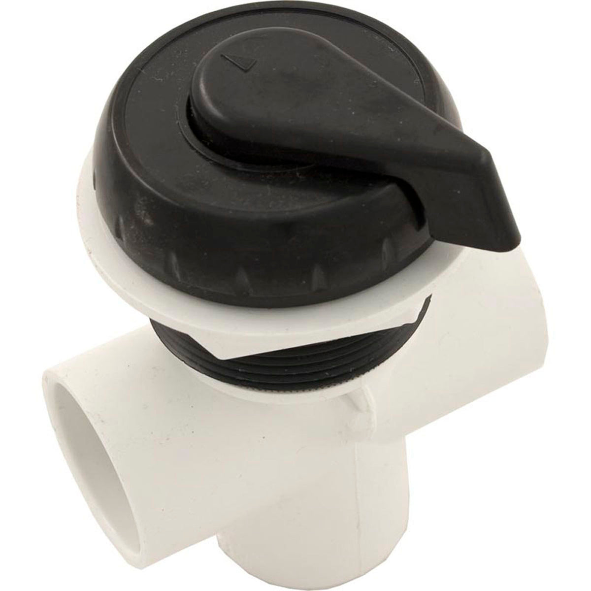 Diverter Valve, WW, 1", 2 Port, Top Mount, Vertical, Blk