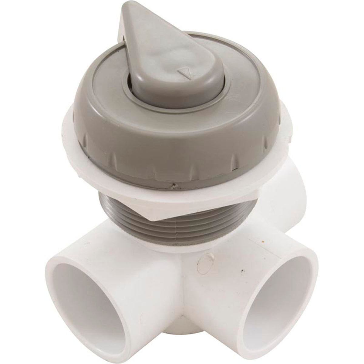 Diverter Valve, WW, 1", 3 Port, Top Mount, Horizontal, Gray