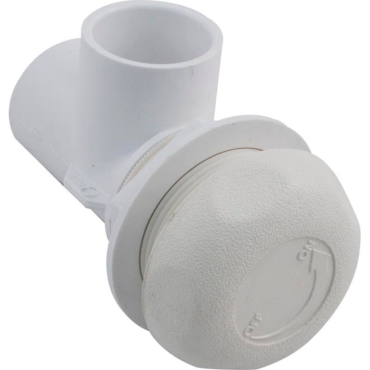 On/Off Valve, Waterway, 1"s x 1"s, Single Port, White