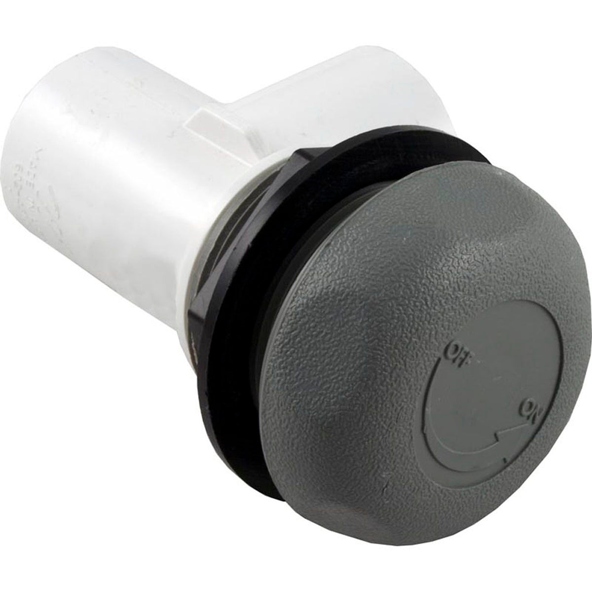 On/Off Valve, Waterway, 1" Slip x 1" Slip, Single Port, Gray