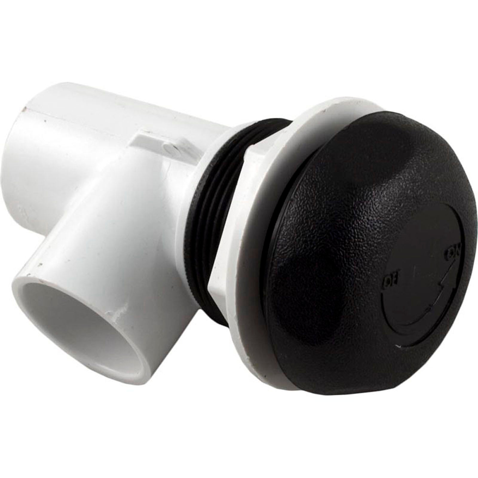 On/Off Valve, Waterway, 1"s x 1"s, Single Port, Black
