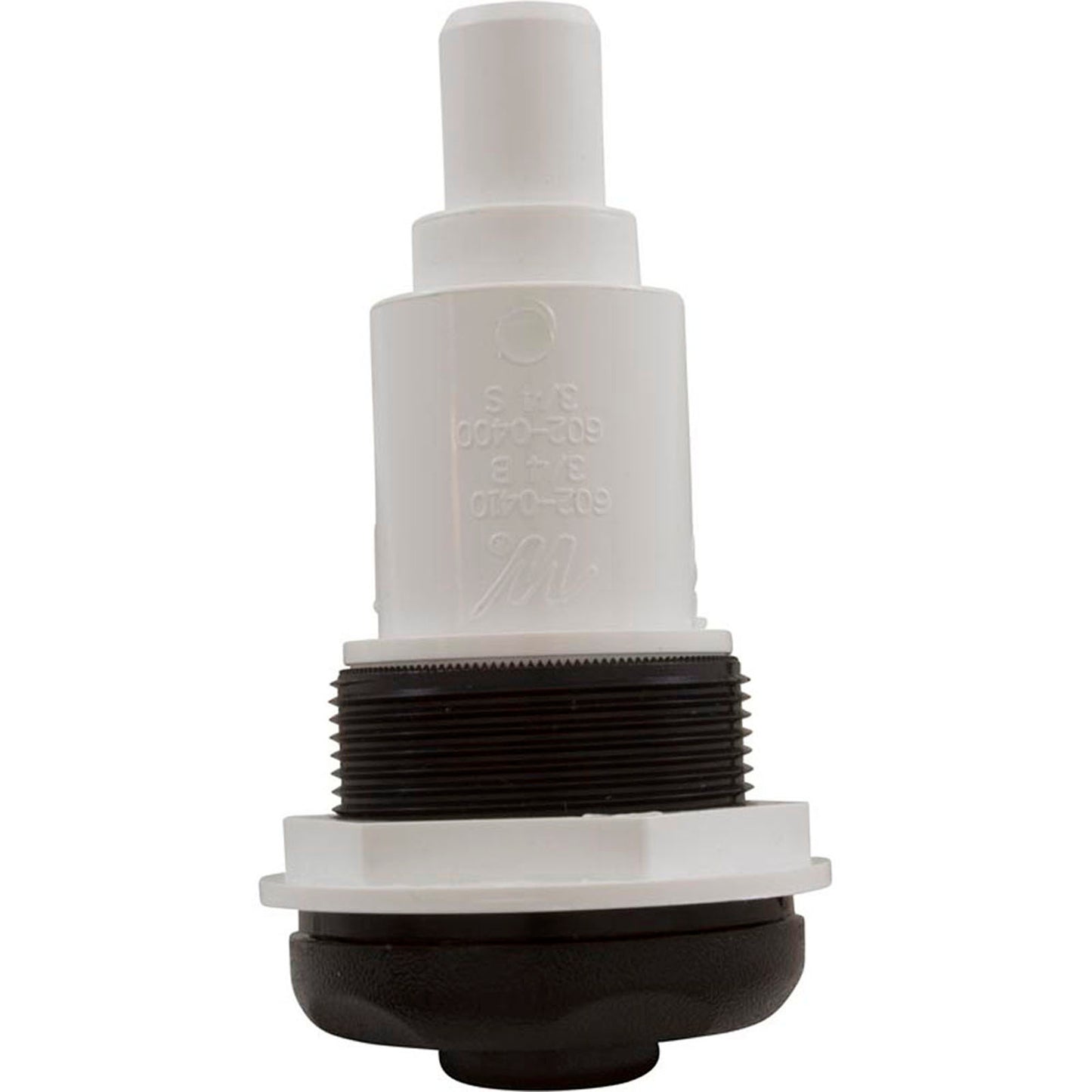 Válvula de encendido y apagado, WW, 3/4" SB x 3/4" SB, escala de texto, cierre al 100 %, color negro