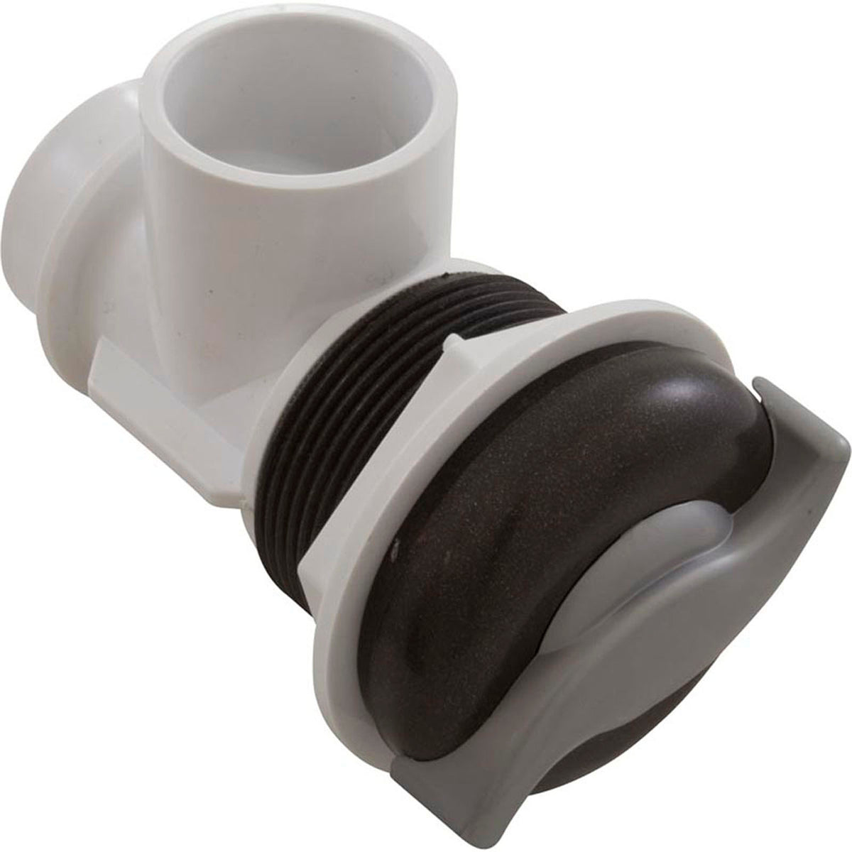 Diverter Valve, WW 1" Top Access, 1-Prt, "S" Style, Dk Slvr/Gry