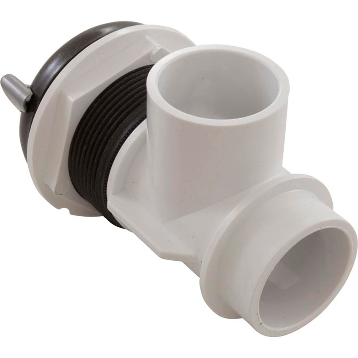 Diverter Valve, WW 1" Top Access, 1-Prt, "S" Style, Dk Slvr/Gry