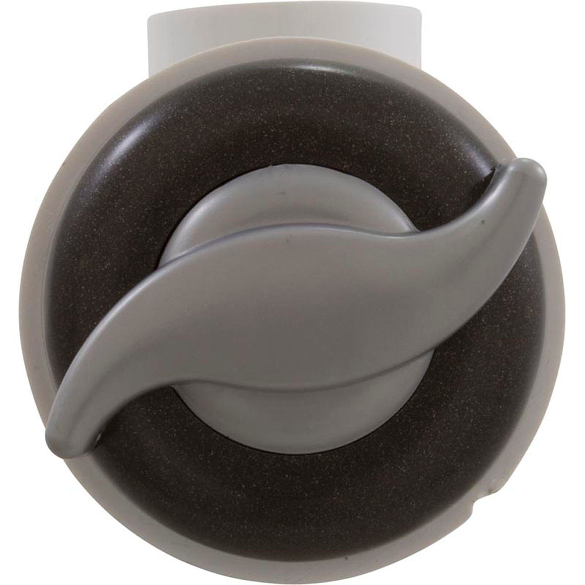 Diverter Valve, WW 1" Top Access, 1-Prt, "S" Style, Dk Slvr/Gry