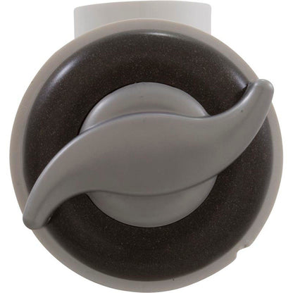 Válvula desviadora, acceso superior WW de 1", 1 pieza, estilo "S", plata oscura/gris