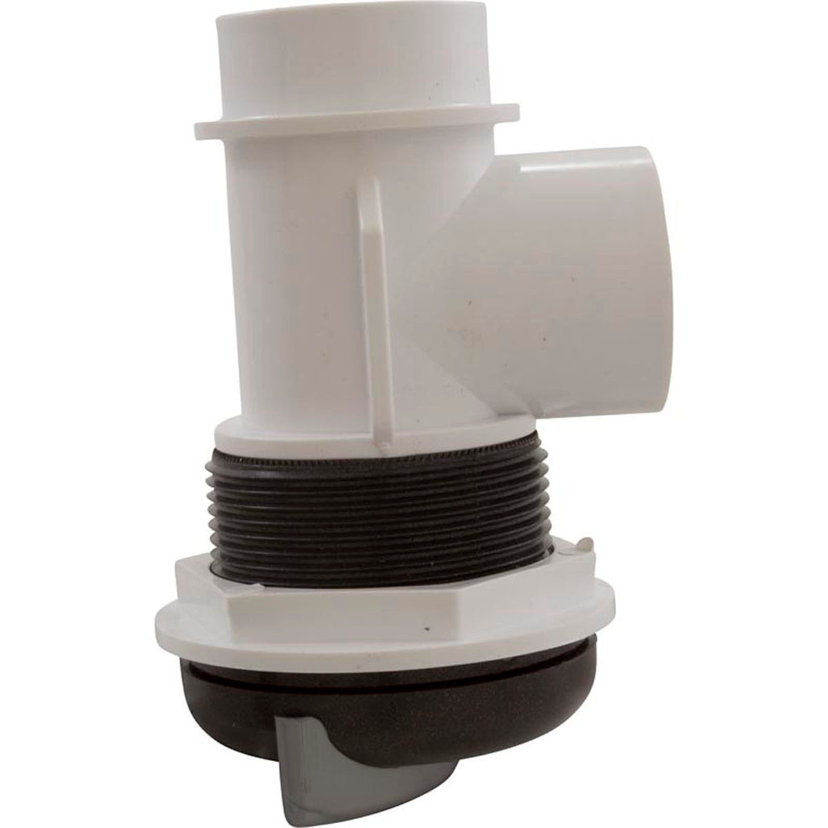 Diverter Valve, WW 1" Top Access, 1-Prt, "S" Style, Dk Slvr/Gry