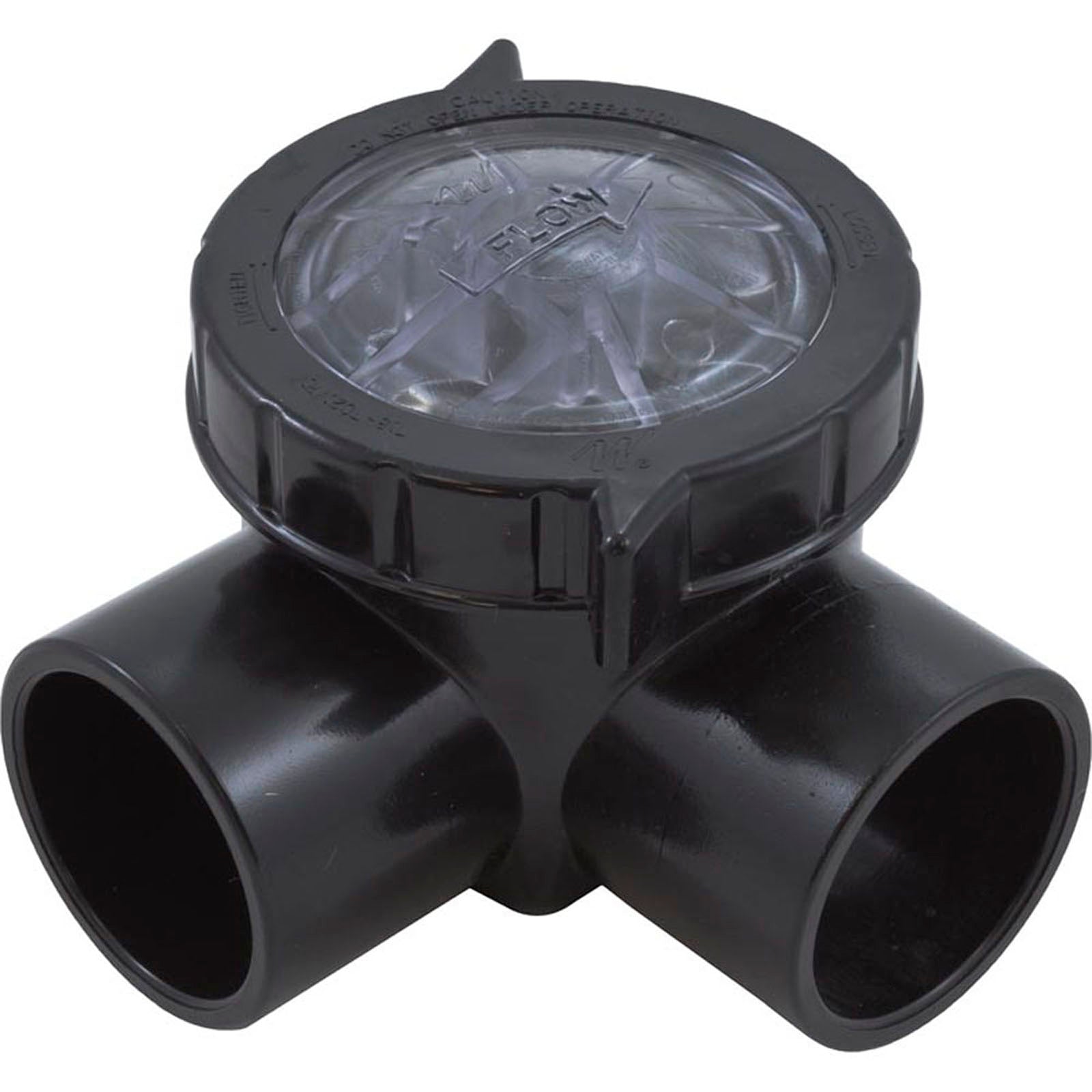 Check Valve, Waterway, 2" Slip or 2-1/2" Spigot, 90 deg Body