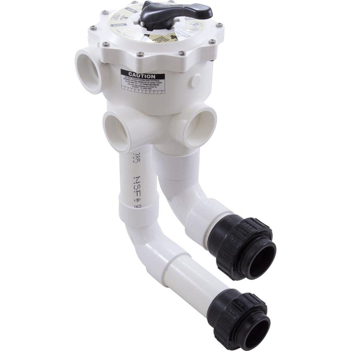 Multiport Valve, Waterway Side Mount, 2" Slip, with Unions