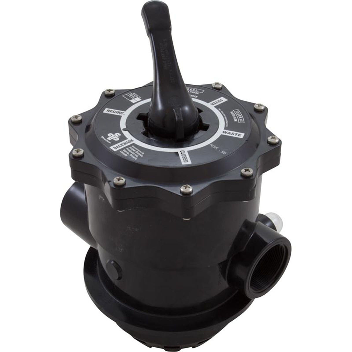 Multiport Valve, Waterway Top Mount, 2"fpt, w/Unions