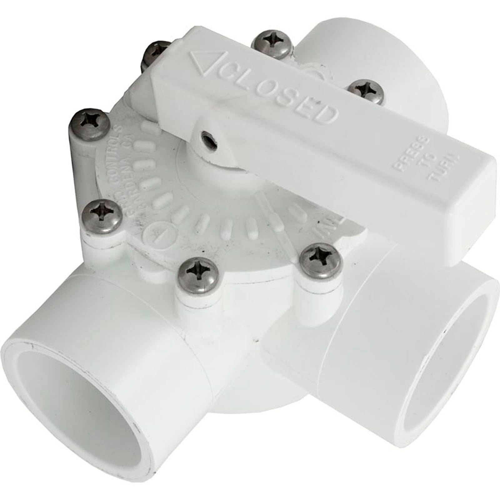 Diverter Valve, Grid Controls, 1-1/2" Slip/2" Spigot, 3 Port