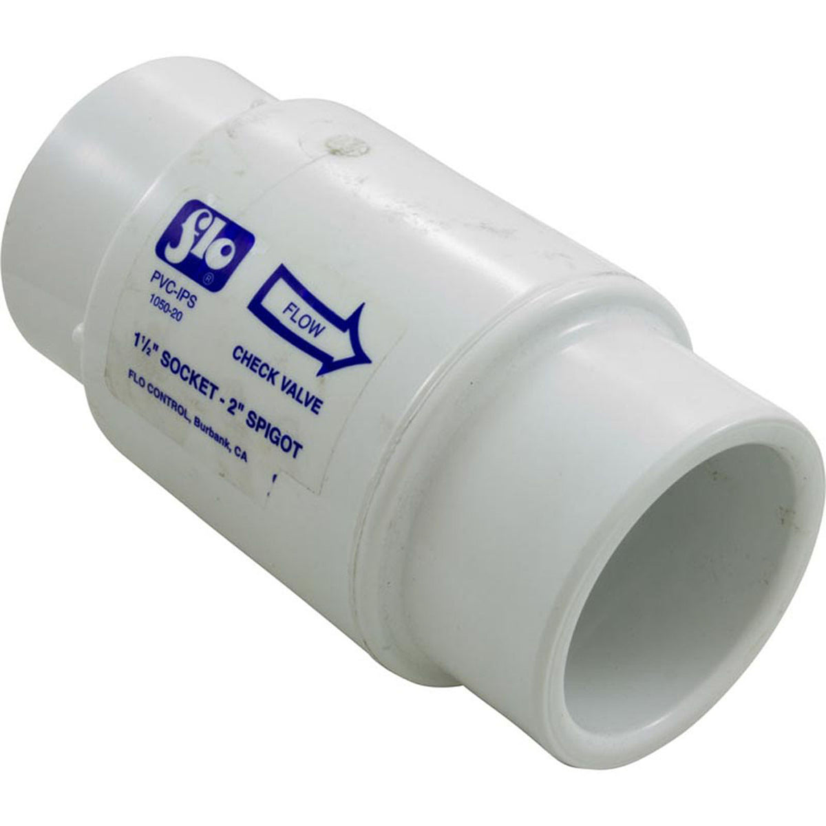 Check Valve, Flo Control, Spring, 1-1/2"s/2"spg, 5lb, Water