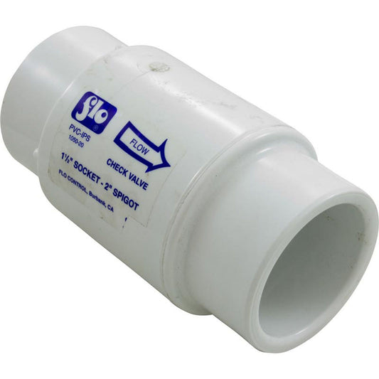 Válvula de retención, control de flujo, resorte, 1-1/2" s/2" spg, 5 lb, agua