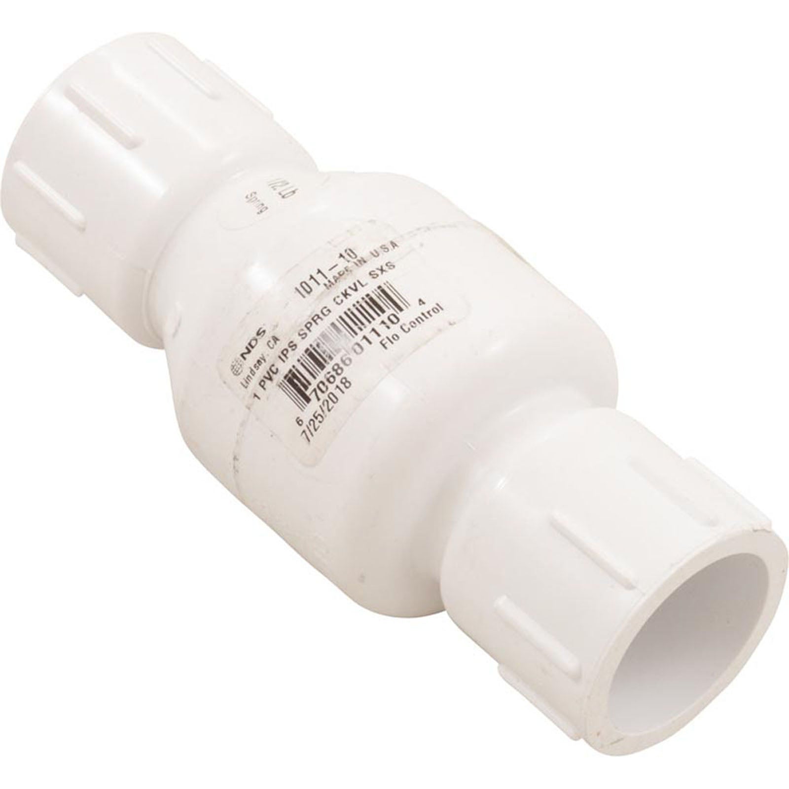 Check Valve, Flo Control 1011, 1"s, 1/2lb, Spring, Water