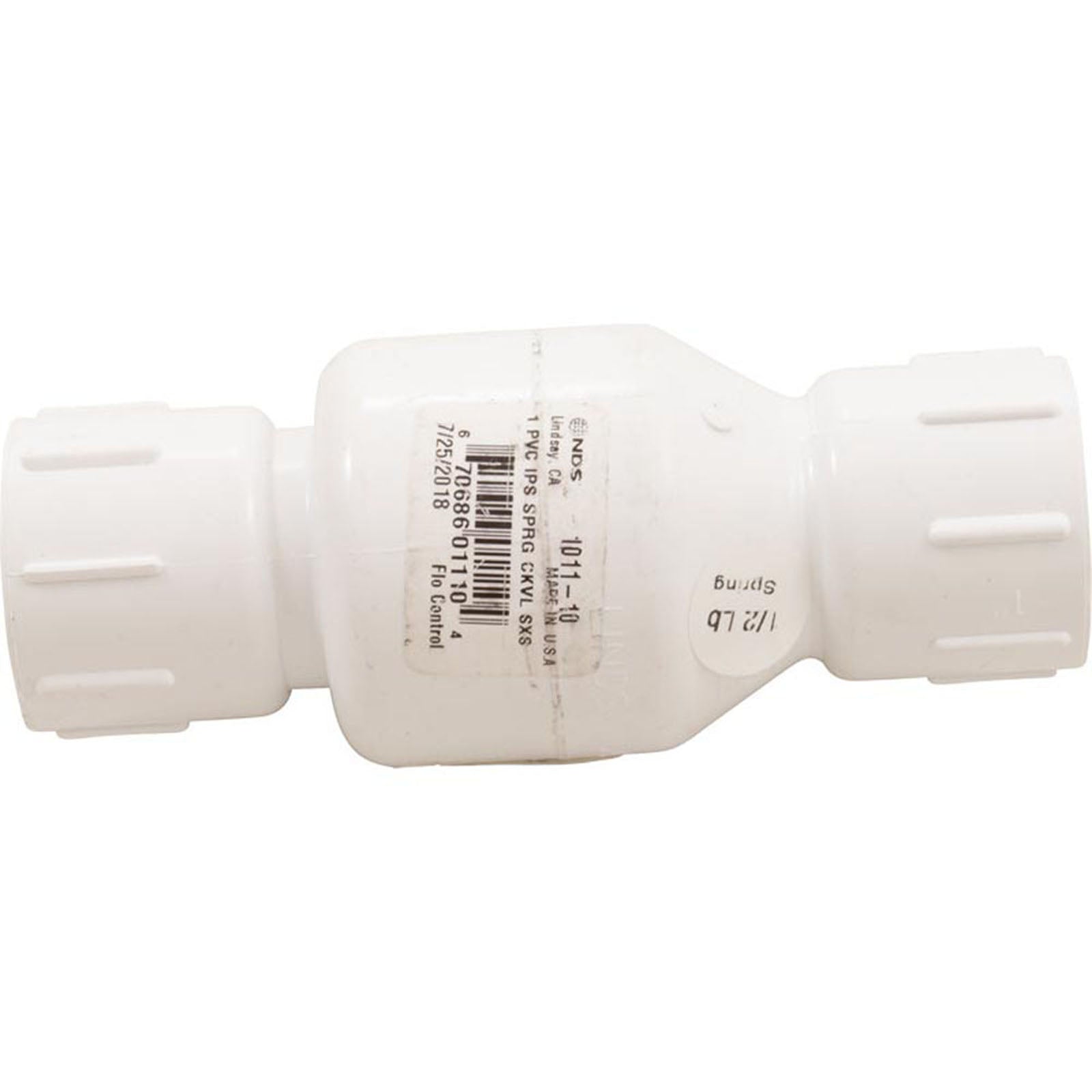 Check Valve, Flo Control 1011, 1"s, 1/2lb, Spring, Water