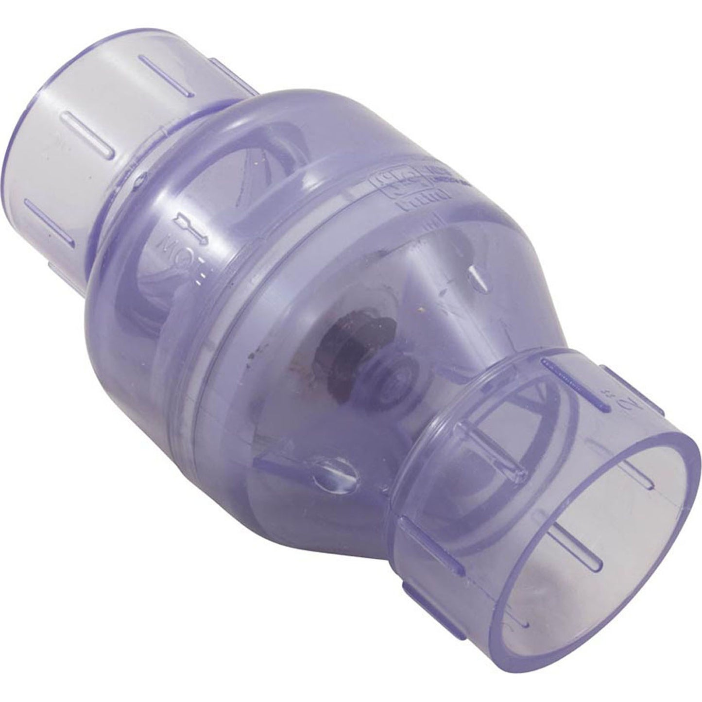 Válvula de retención, Flo Control 1011, 2", 1/2 lb, resorte, agua, transparente