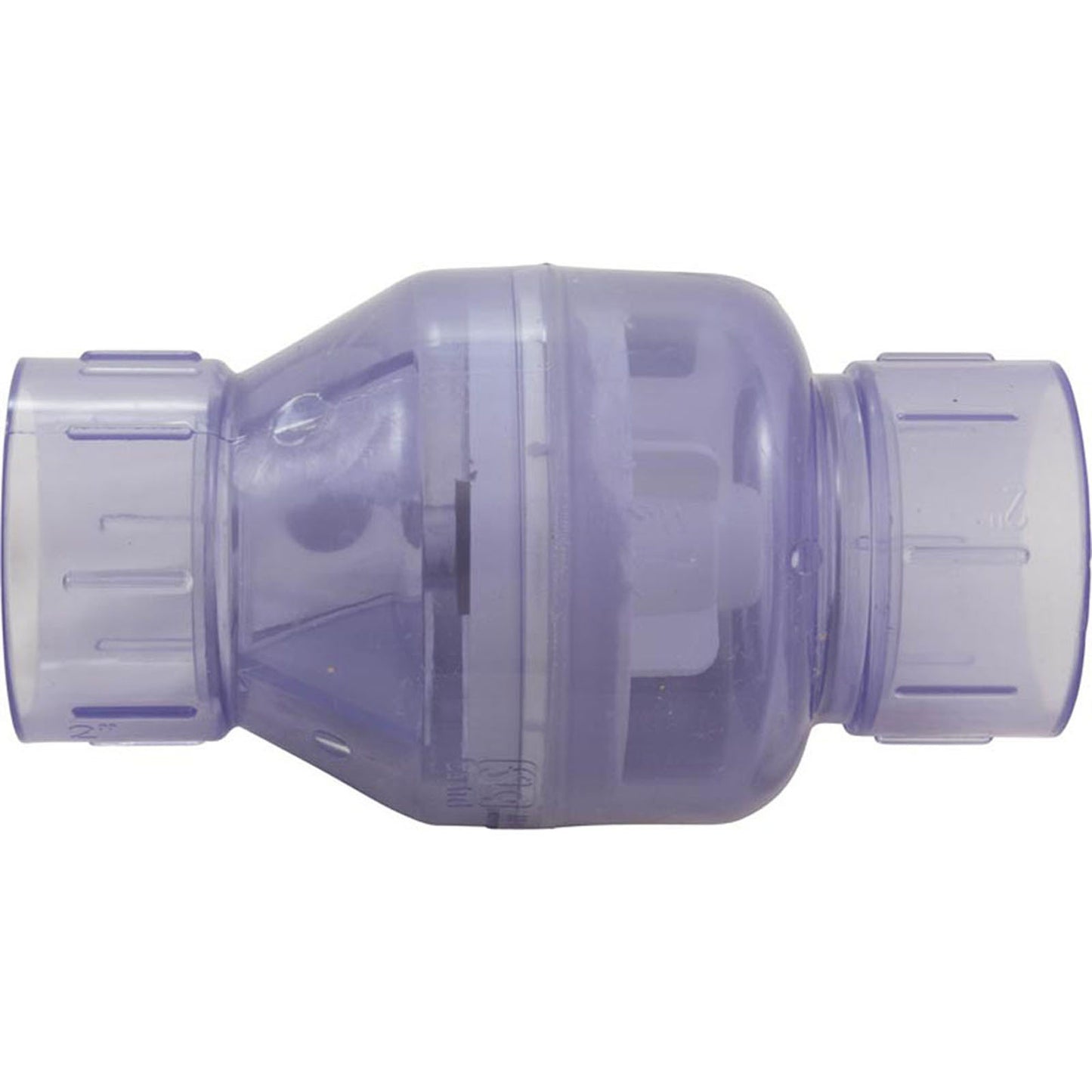 Válvula de retención, Flo Control 1011, 2", 1/2 lb, resorte, agua, transparente
