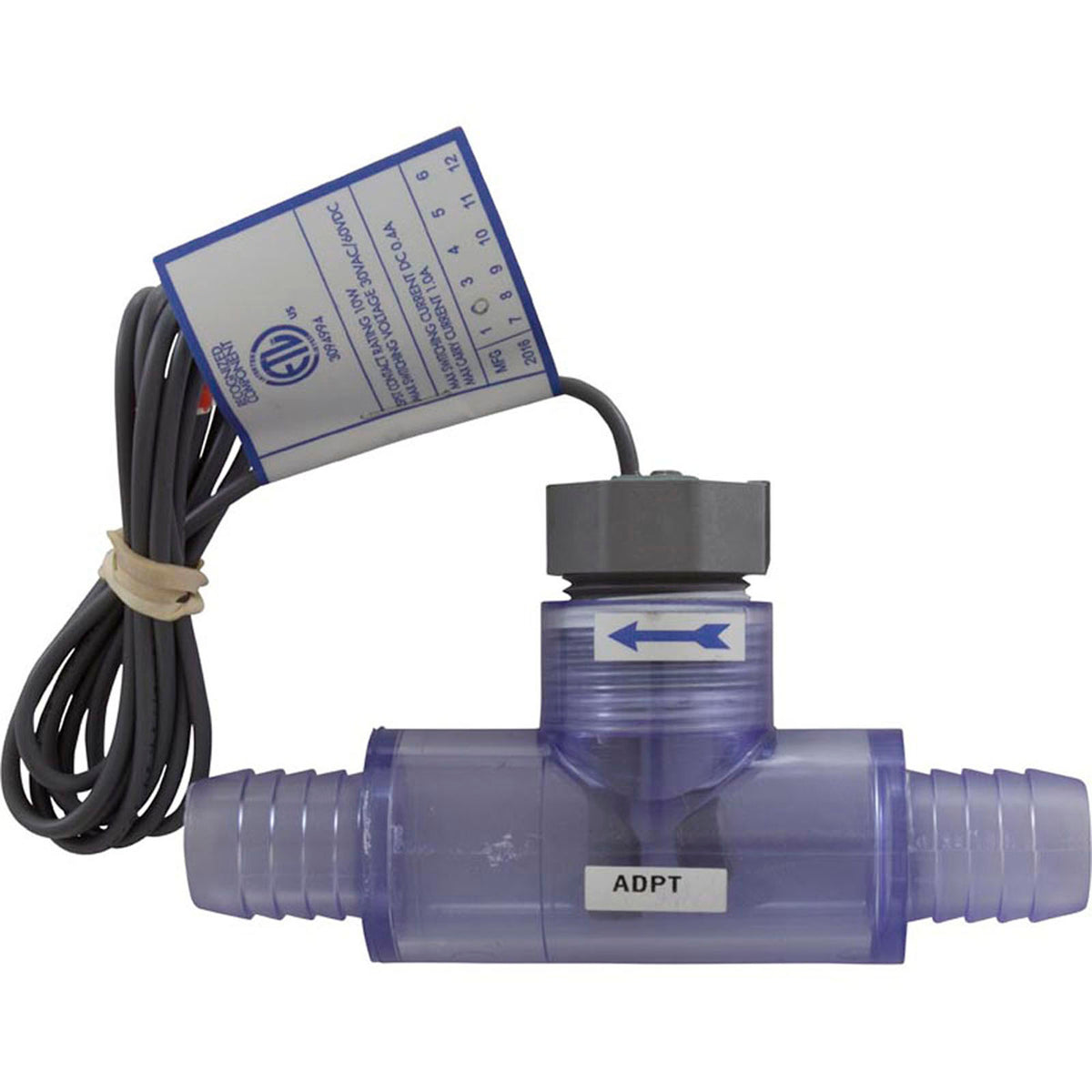 Flow Switch, Hydro-Quip, 3/4" Barb Tee, 1A, 30v