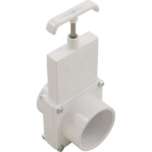 Válvula de compuerta, 3 piezas, Magic Plastics, 2" Slip x 2" Spigot, 80 PSI