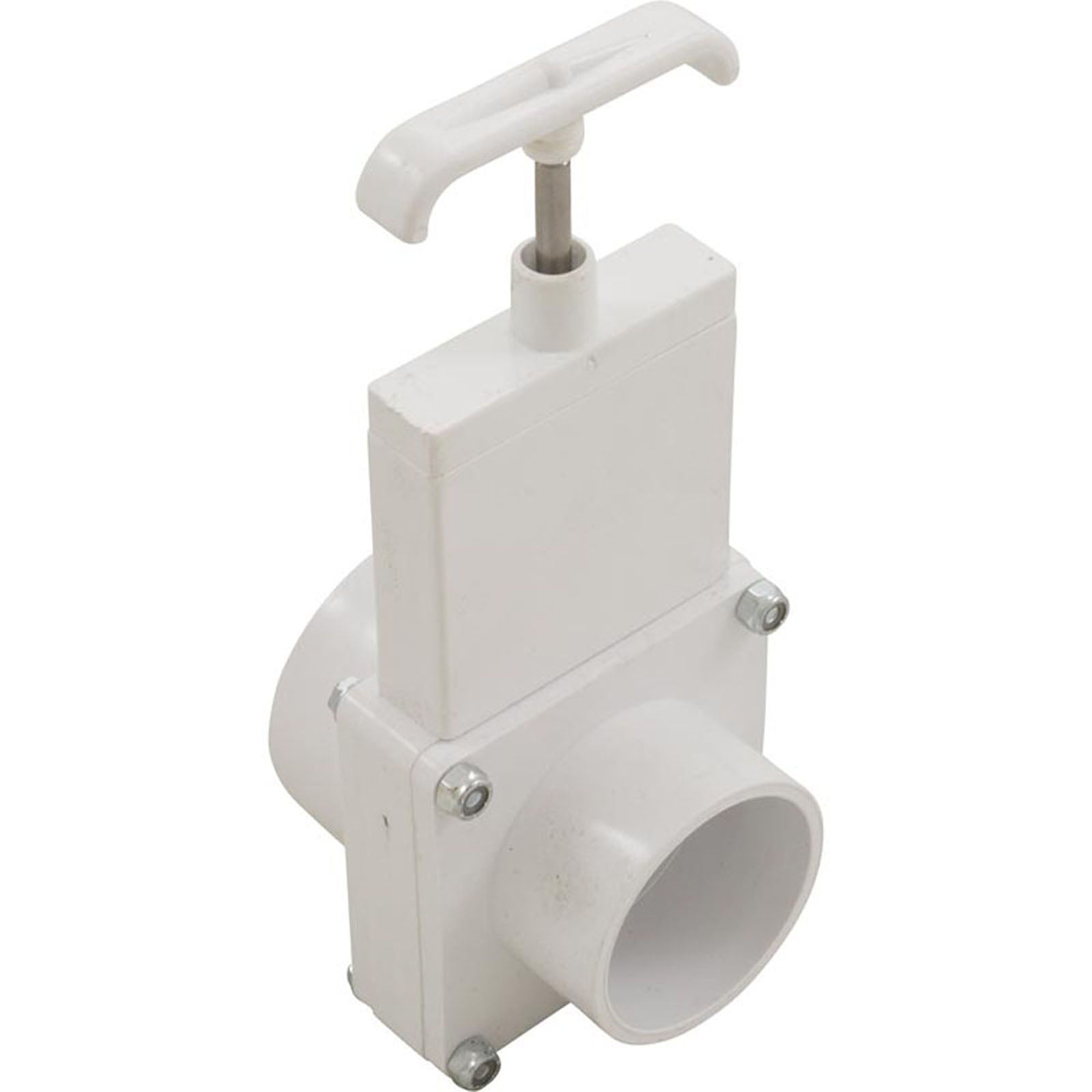 Gate Valve, 3 pc, Magic Plastics, 2" Slip x 2 " Spigot, 80 PSI