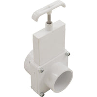 Gate Valve, 3 pc, Magic Plastics, 2" Slip x 2 " Spigot, 80 PSI