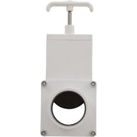 Gate Valve, 3 pc, Magic Plastics, 2" Slip x 2 " Spigot, 80 PSI