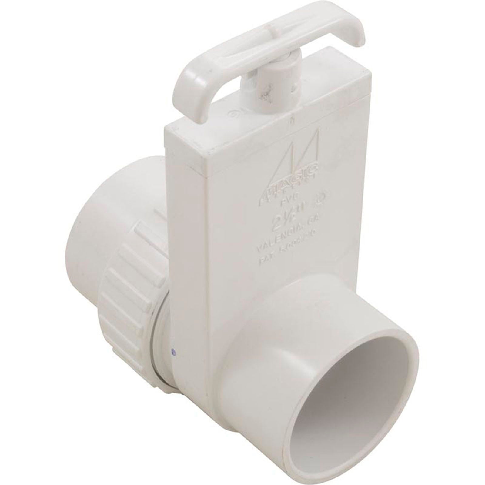 Gate Valve, UniBody, Magic Plastics, 2-1/2" Union x 2-1/2"s