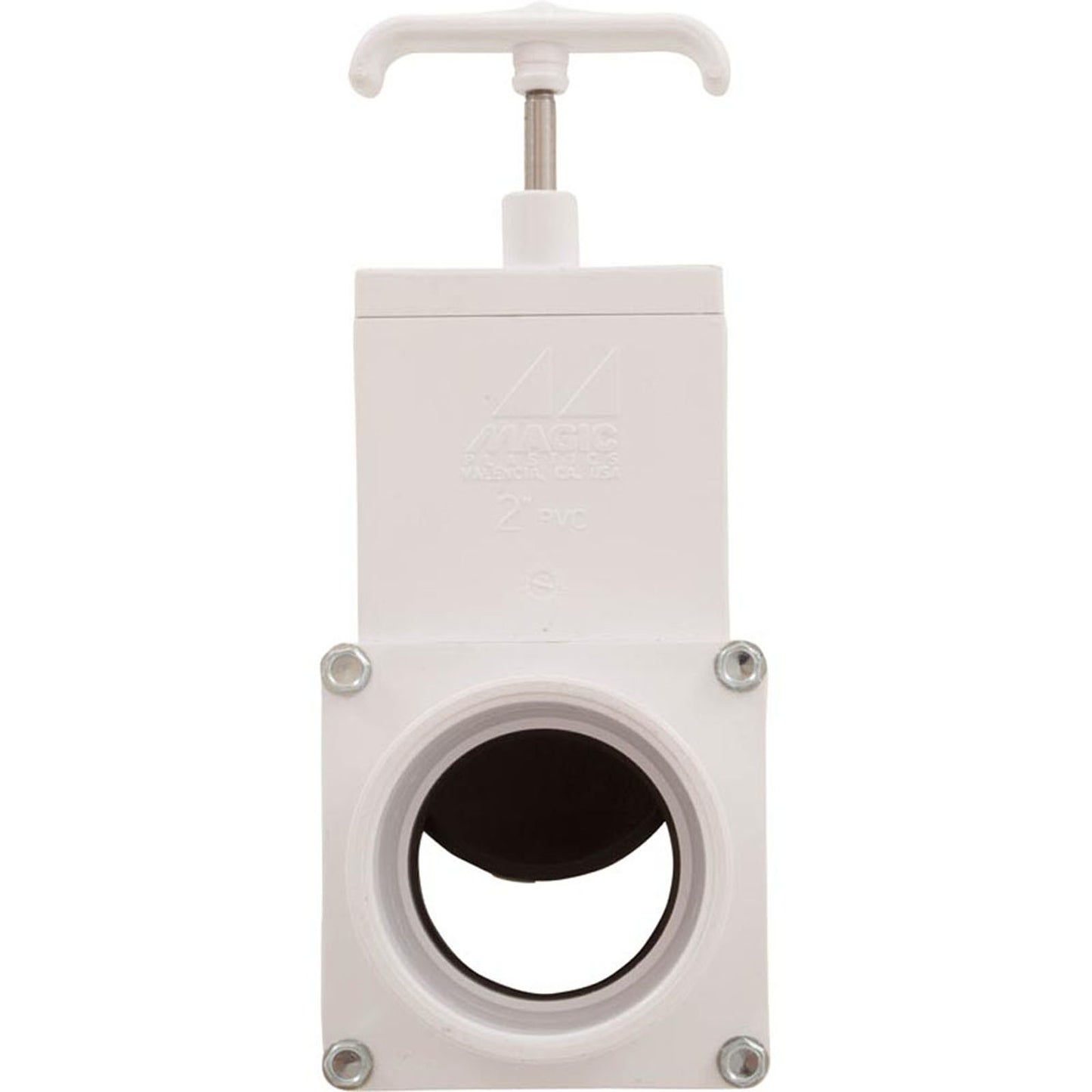 Válvula de compuerta, 3 piezas, Magic Plastics, 2" Slip x 2" Slip, 80 psi