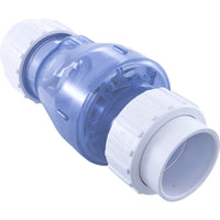 Check Valve, Magic Plastics Smart Check, 2"Union, 2lb. Clear