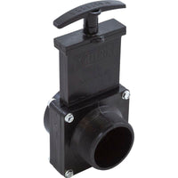 Gate Valve, 3 pc, Valterra, 2"mpt x 2"s, 40psi, Black